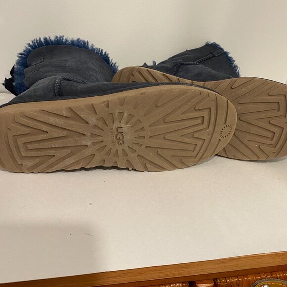 UGG Blue Suede Women's Boots US 10 - Picture 4 of 4